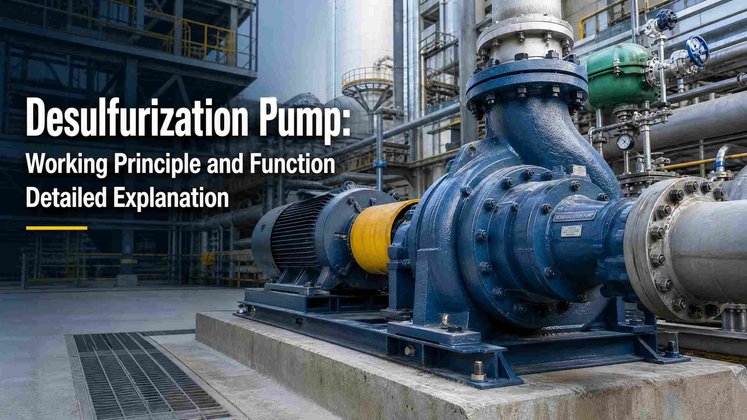 Desulfurization पम्प: कार्य सिद्धान्त र प्रकार्य विस्तृत व्याख्या
